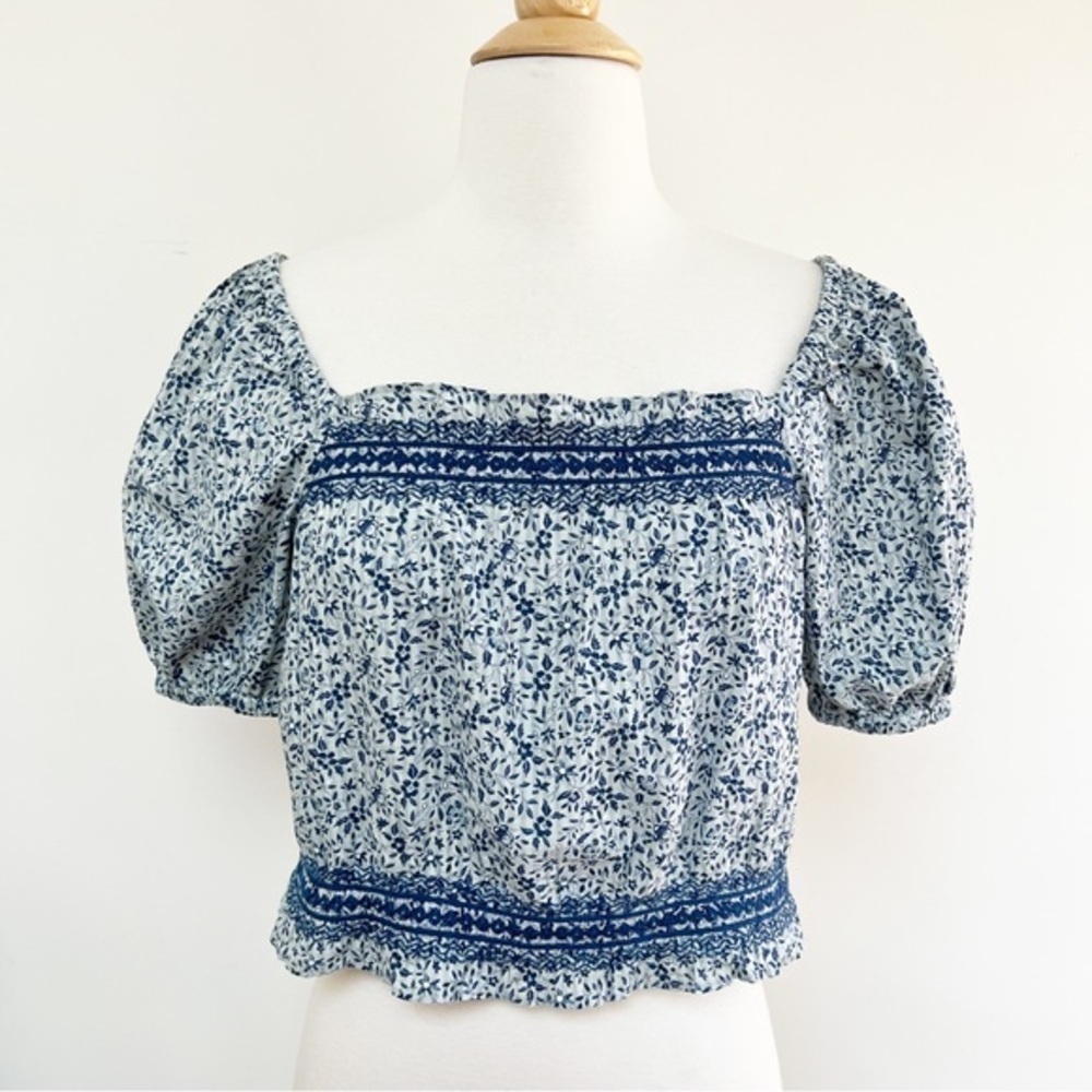 Madewell Jeanette Top in Florentine Floral. - Picture 6 of 12